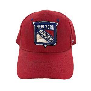 Vintage‎ Zephyr New York Rangers Hat Fitted 7 3/8 Red NHL
